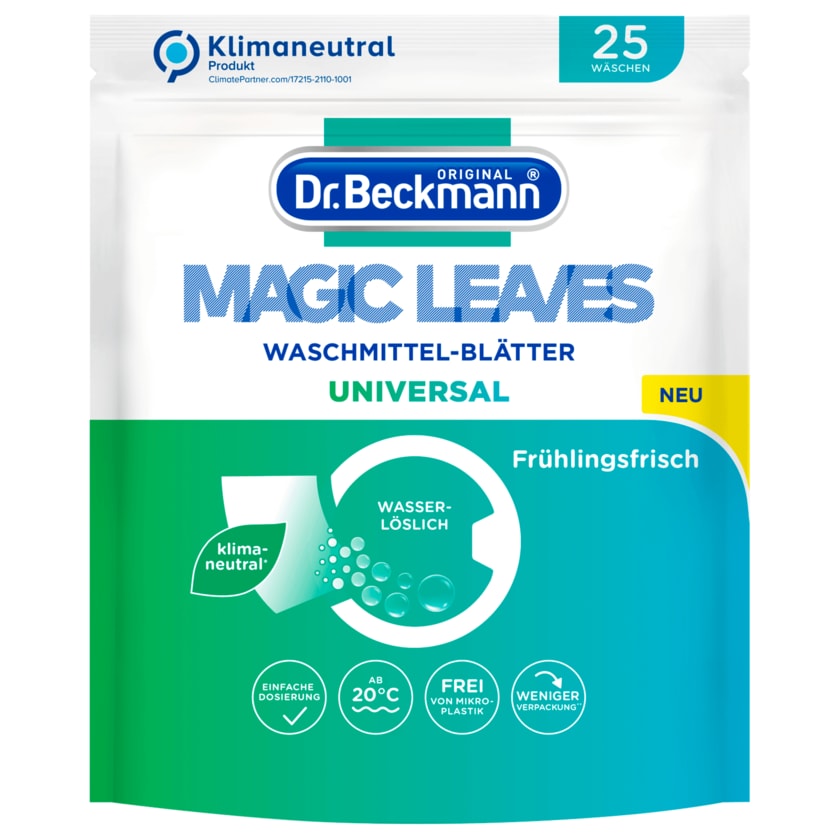Dr.Beckmann Waschmittel-Blätter Magic Leaves Universal 25WL